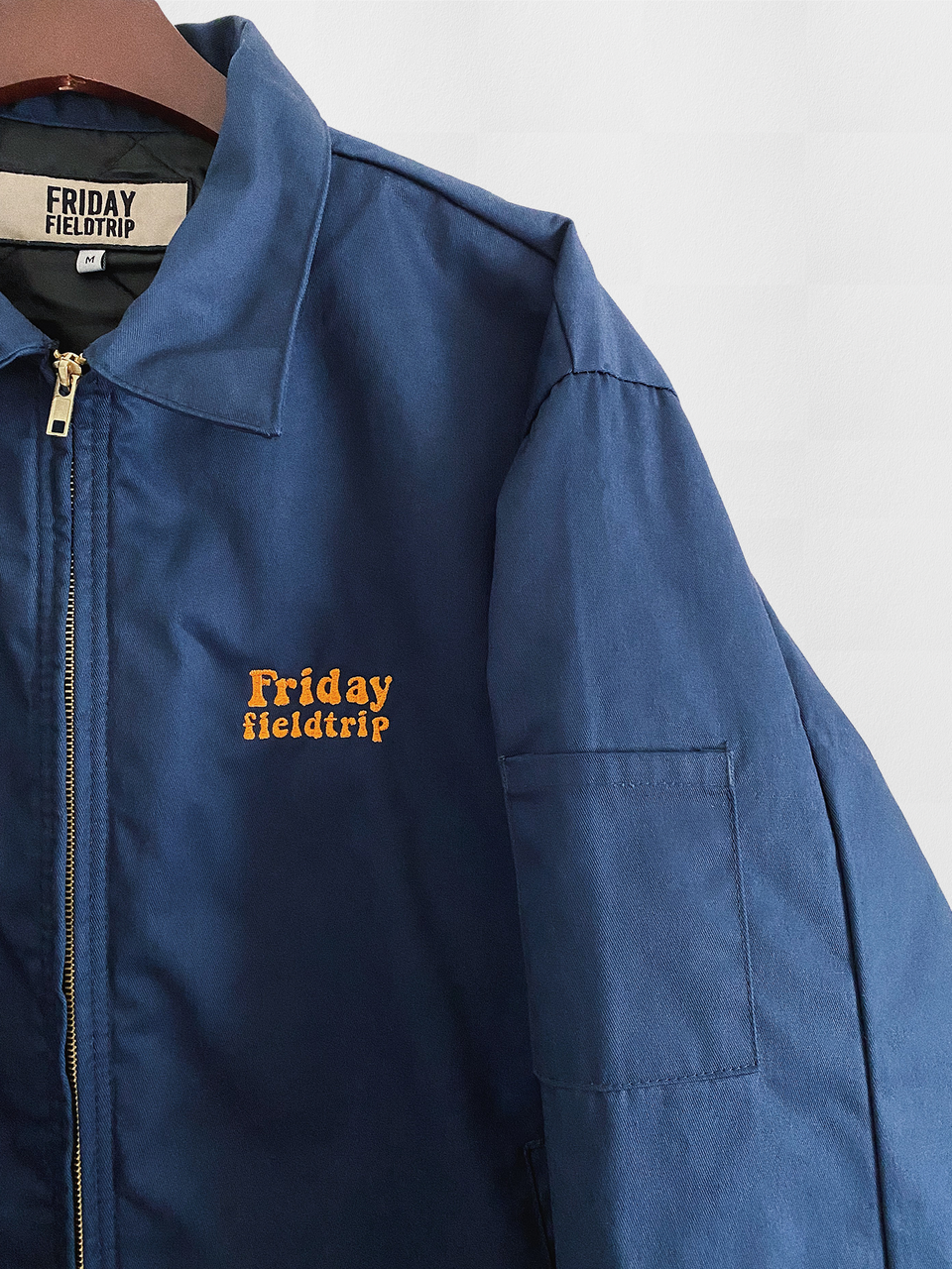 Friday Field Trip Eisenhower Jacket in Navy and Orange