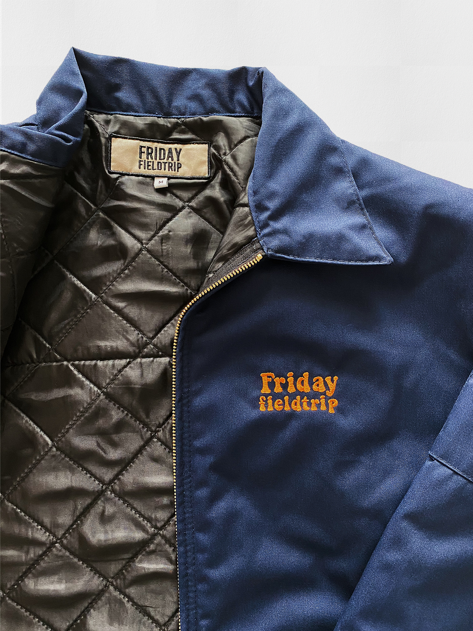 Friday Field Trip Eisenhower Jacket in Navy and Orange