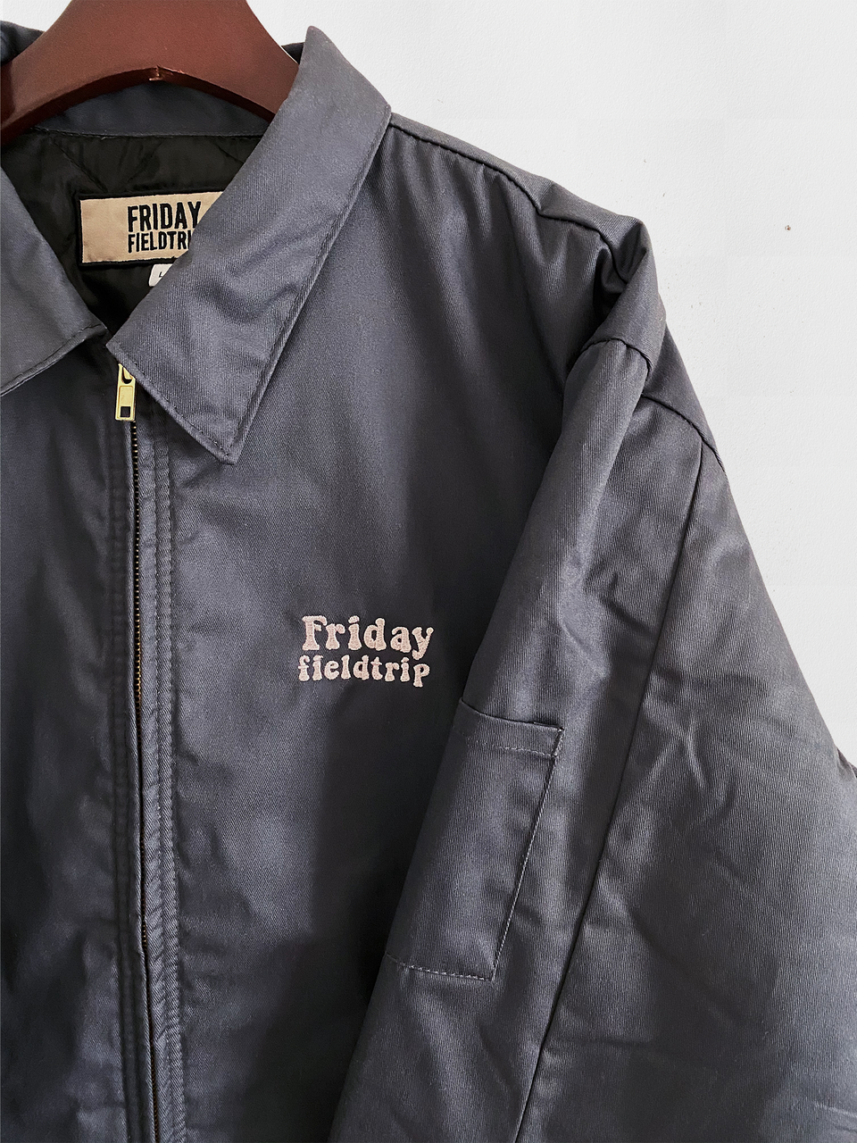 Friday Field Trip Eisenhower Jacket in Grey and Mauve