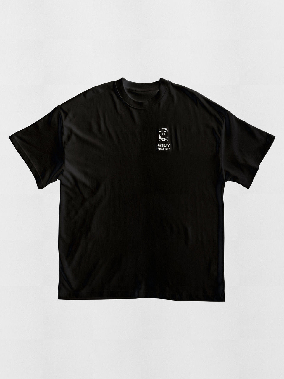 Oversized Paper Bag Boy Shirt in Black