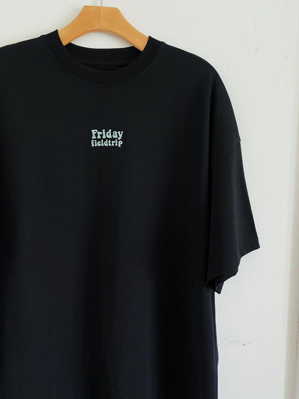 Oversized Logo Shirt in Black