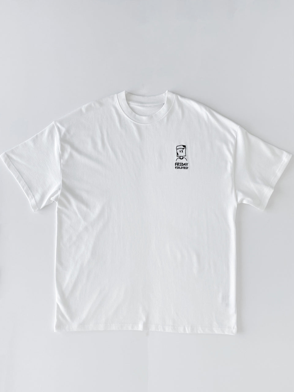 Oversized Paper Bag Boy Shirt in White