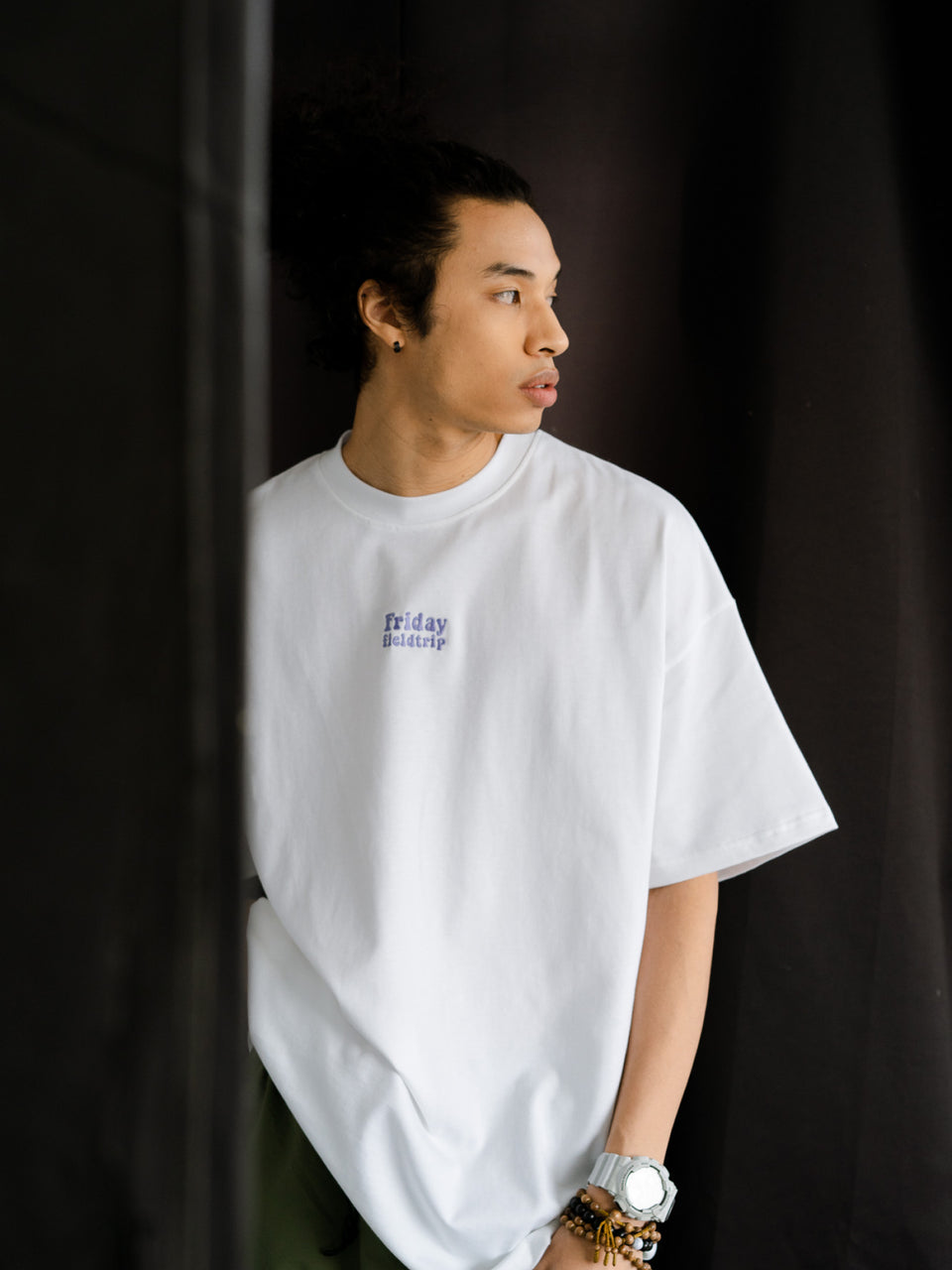 Oversized Logo Shirt in White