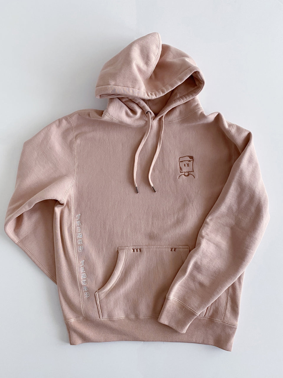 Paper Bag Boy Hoodie in Pink