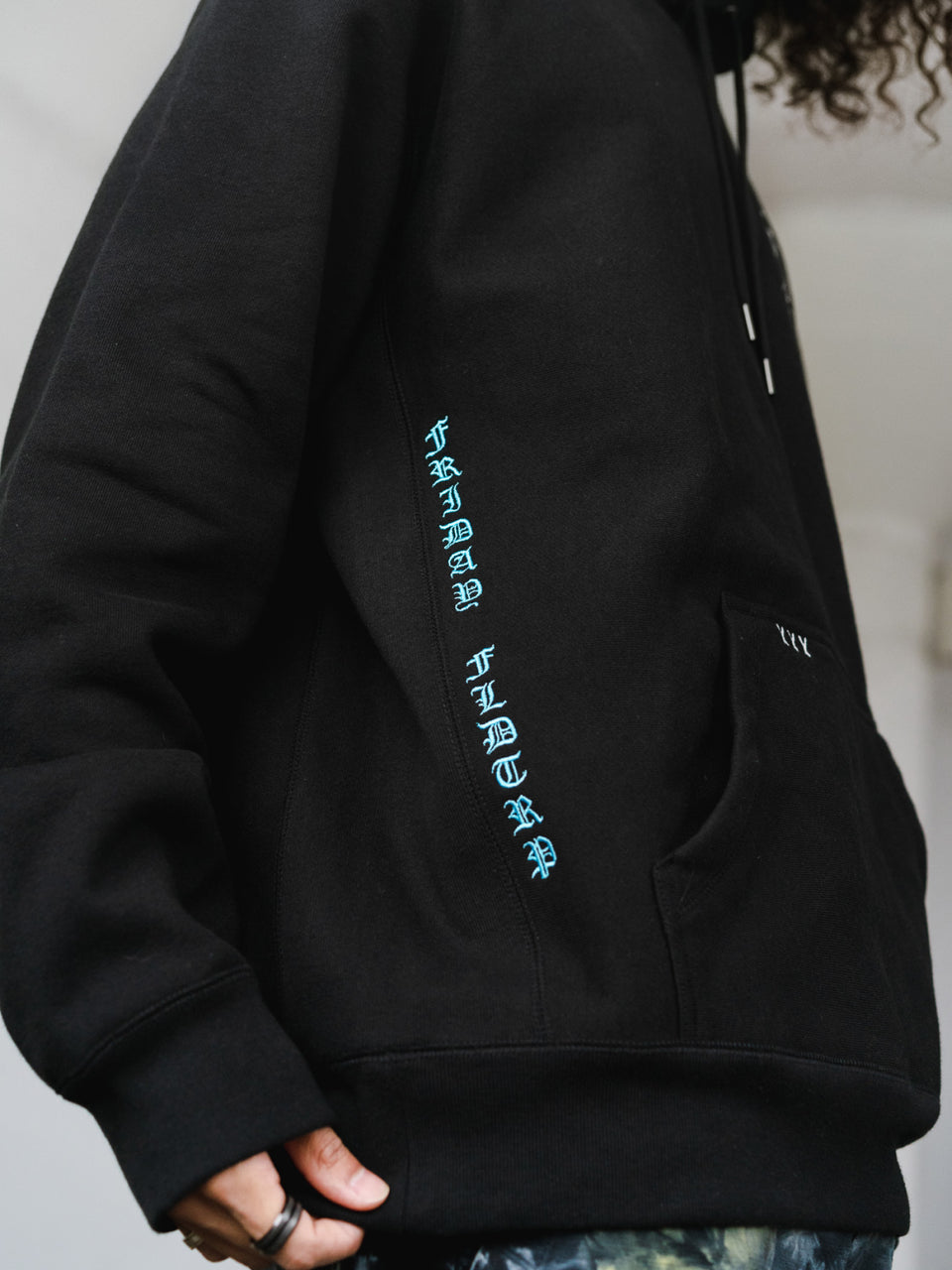 Paper Bag Boy Hoodie in Black