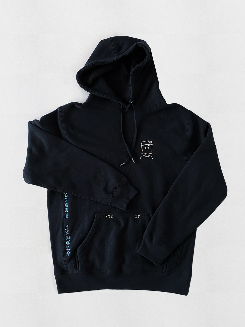 Paper Bag Boy Hoodie in Black