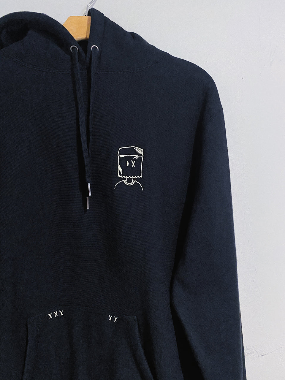 Paper Bag Boy Hoodie in Black